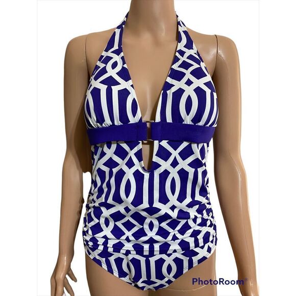 90s Liz Claiborne High Rise Swimsuit 10 - Picture 1 of 10